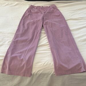 Lavender Wide-Leg Pants